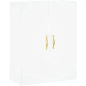 vidaXL Armoire murale blanc 69,5x34x90 cm bois d'ingénierie pas cher