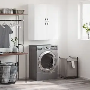 vidaXL Armoire murale blanc 69,5x34x90 cm bois d'ingénierie pas cher
