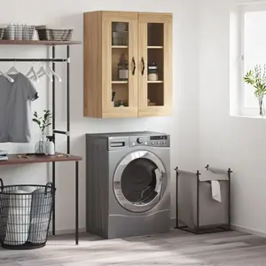 vidaXL Armoire murale chêne sonoma 69,5x34x90 cm bois d'ingénierie pas cher