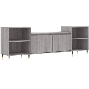 vidaXL Meuble TV Sonoma gris 160x35x55 cm Bois d'ingénierie pas cher
