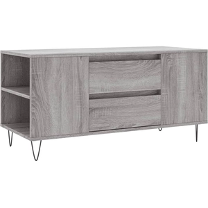 vidaXL Table basse sonoma gris 102x44,5x50 cm bois d'ingénierie pas cher