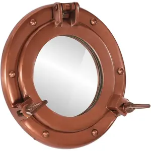 Comparateur de prix : vidaXL vidaXL Miroir en forme de hublot mural Ø23 cm aluminium et verre