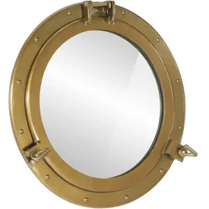 Comparateur de prix : vidaXL Miroir en forme de porthole mural Ø50 cm aluminium et verre