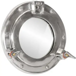 Comparateur de prix : vidaXL vidaXL Miroir en forme de hublot mural Ø23 cm aluminium et verre