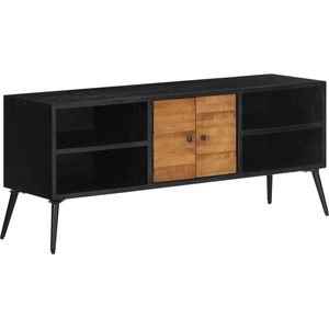 vidaXL Meuble TV 112x31x45 cm teck massif récupéré pas cher