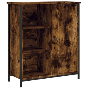 vidaXL Buffet chêne fumé 70x30x80 cm bois d'ingénierie pas cher