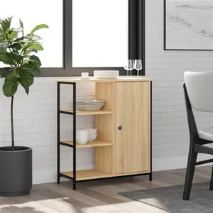 vidaXL Buffet chêne sonoma 70x30x80 cm bois d'ingénierie pas cher