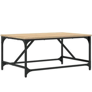 vidaXL Table basse chêne sonoma 75x50x35 cm bois d'ingénierie pas cher