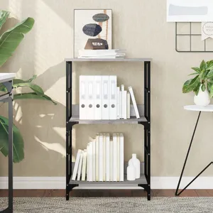 vidaXL Bibliothèque sonoma gris 50x33x82 cm bois d'ingénierie pas cher