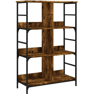 Comparateur de prix : vidaXL Bibliothèque chêne fumé 78,5x33x117,5 cm bois d'ingénierie