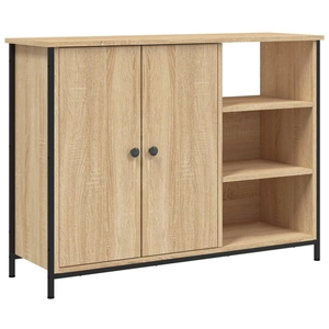vidaXL Buffet chêne sonoma 100x33x75 cm bois d'ingénierie pas cher