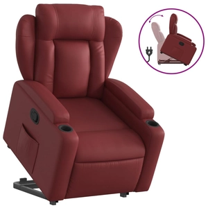 Vidaxl - Fauteuil inclinable Rouge bordeaux Similicuir Rouge bordeaux pas cher