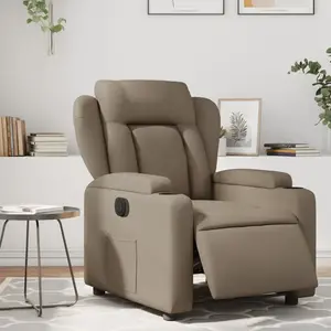 vidaXL Vidaxl Fauteuil Inclinable Électrique Cappuccino Similicuir pas cher