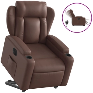 Comparateur de prix : Fauteuil inclinable électrique marron similicuir Vidaxl Marron