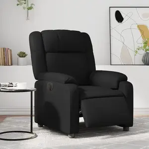 Comparateur de prix : vidaXL Fauteuil inclinable électrique Noir Similicuir