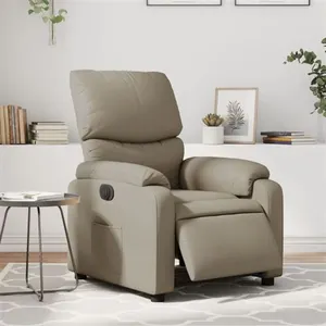 Comparateur de prix : vidaXL Fauteuil inclinable électrique Cappuccino Similicuir