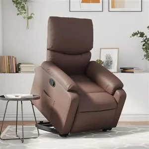 vidaXL Fauteuil inclinable marron similicuir pas cher