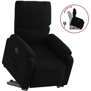 vidaXL Fauteuil inclinable noir tissu pas cher