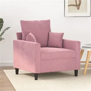 Comparateur de prix : vidaXL Fauteuil Rose 60 cm Velours