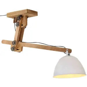 vidaXL Plafonnier 25 W blanc 105x30x65-108cm E27 pas cher