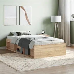 vidaXL Cadre de lit chêne sonoma 100x200 cm pas cher