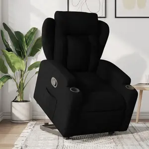 Comparateur de prix : vidaXL Fauteuil inclinable noir tissu