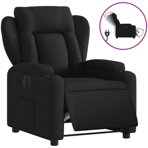 vidaXL Fauteuil inclinable électrique Noir Tissu pas cher
