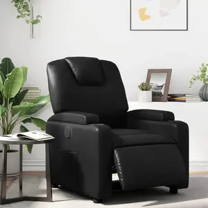 vidaXL Fauteuil inclinable électrique Noir Similicuir pas cher