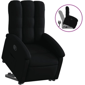 vidaXL Fauteuil inclinable noir tissu pas cher