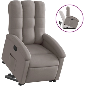 vidaXL Fauteuil inclinable taupe tissu pas cher