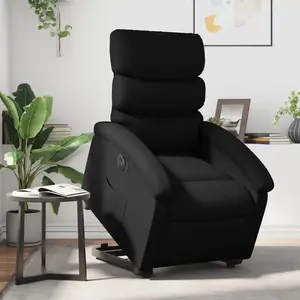 Comparateur de prix : vidaXL Fauteuil inclinable électrique noir similicuir