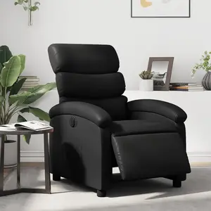 vidaXL Fauteuil inclinable électrique Noir Similicuir pas cher