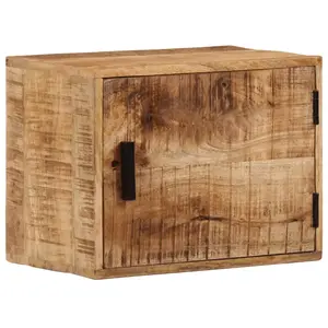 vidaXL Table de chevet murale 40x30x25 cm bois de manguier massif pas cher