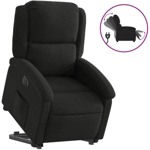 vidaXL Fauteuil inclinable électrique noir tissu pas cher