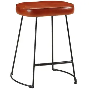 vidaXL Tabourets de bar lot de 2 marron foncé 40x29,5x53 cm pas cher