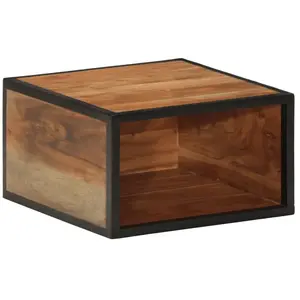 Comparateur de prix : vidaXL Table de chevet murale 35x35x20 cm bois massif d'acacia