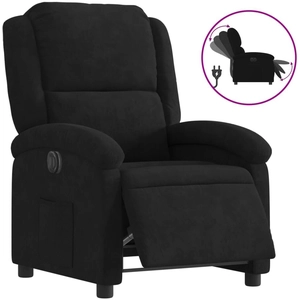 vidaXL Fauteuil inclinable électrique noir velours pas cher