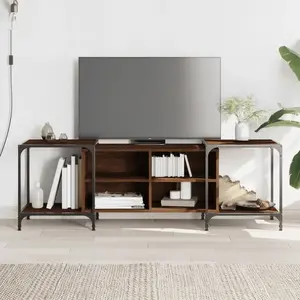 Comparateur de prix : vidaXL Meuble TV chêne marron 153x37x50 cm bois d'ingénierie