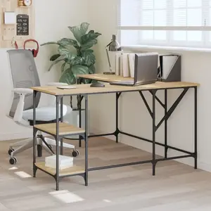 Comparateur de prix : vidaXL Bureau chêne sonoma 139x139x75 cm bois d'ingénierie
