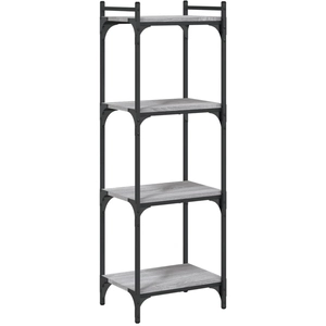 vidaXL Bibliothèque à 4 niveaux sonoma gris 40x30x120 cm pas cher