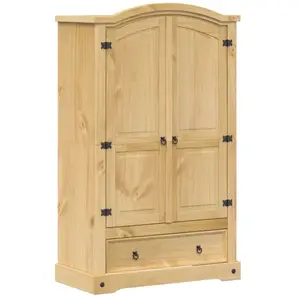 Comparateur de prix : vidaXL Garde-robe Corona 101x52x170 cm bois de pin massif