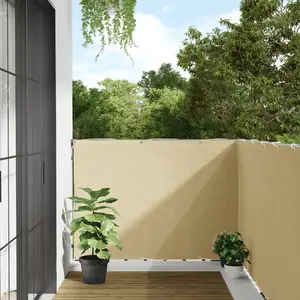 Comparateur de prix : vidaXL Écran d'intimité de jardin crème 300x120 cm PVC