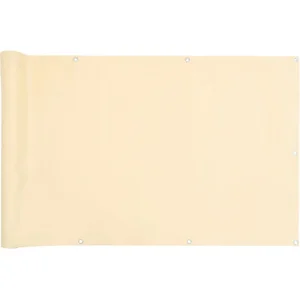Comparateur de prix : vidaXL Écran d'intimité de jardin crème 1000x120 cm PVC