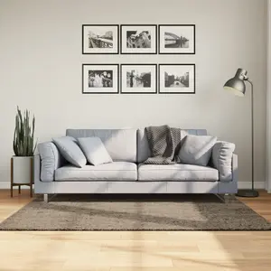 vidaXL Tapis ISTAN à poils longs aspect brillant gris 120x170 cmVendu parvidaxl-be