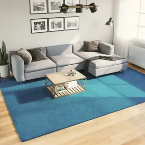 vidaXL Tapis OVIEDO à poils courts turquoise 240x340 cmVendu parvidaxl-be