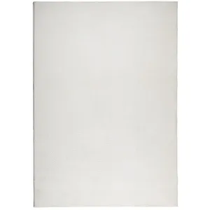 vidaXL Tapis IZA poils courts style scandinave crème 140x200 cm pas cher