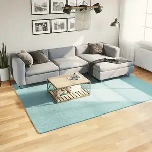 vidaXL Tapis OVIEDO à poils courts vert 200x280 cm pas cher