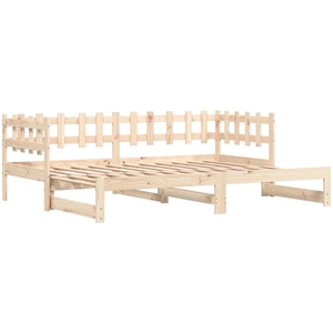 vidaXL Lit coulissant 2x(90x200) cm Bois de pin massif pas cher