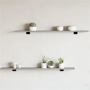 vidaXL Étagères murales 4 pcs sonoma gris 100x10x1,5cm bois ingénierie pas cher