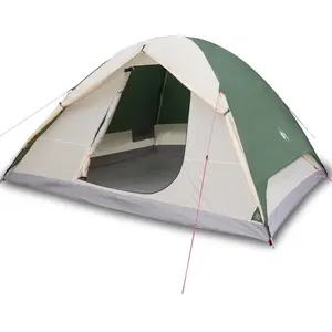 vidaXL Vidaxl Tente De Camping À Dôme 6 Personne Vert Imperméable pas cher